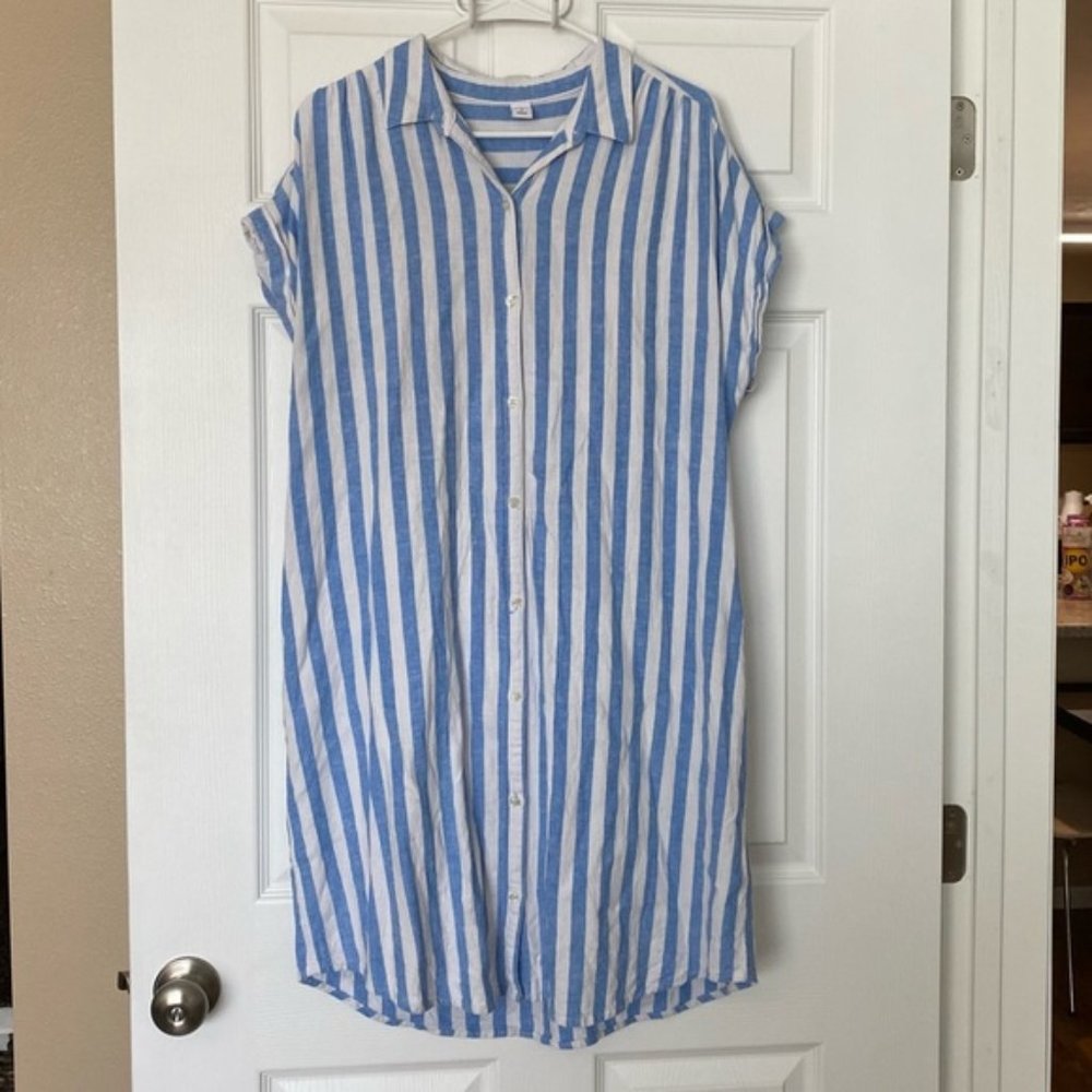 Old Navy Linen Blend Button-Down Dress